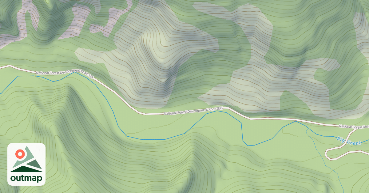 Map of East Pipe/big Creek  Snowmobl
