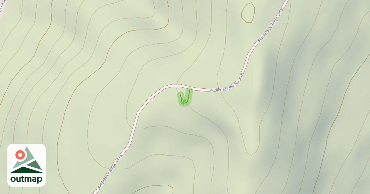 Map of Fiddleneck Ridge - #13
