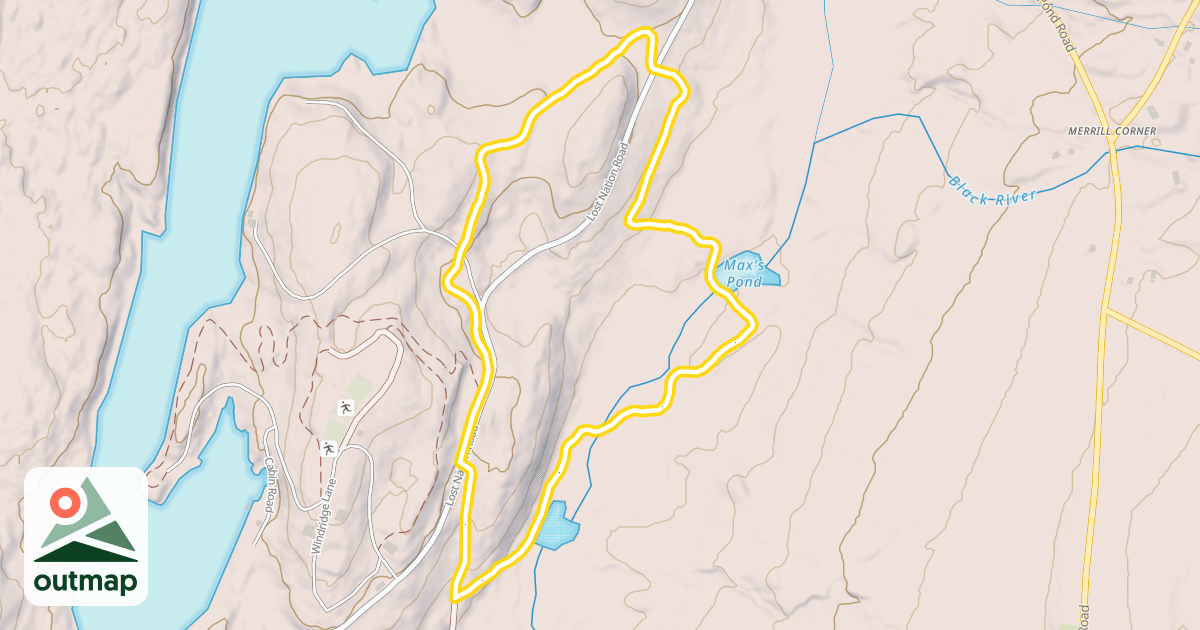 Map of Max's Pond
