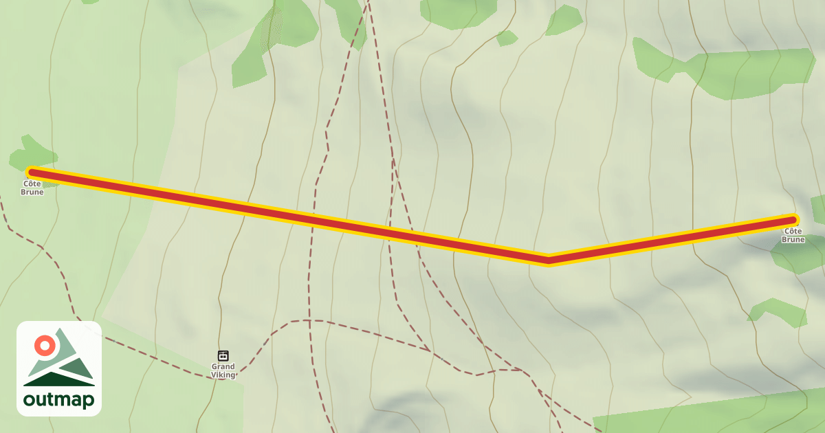 Map of Côte Brune