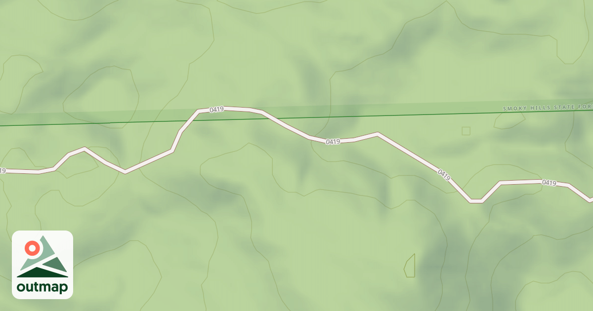 Map of Smoky Hills