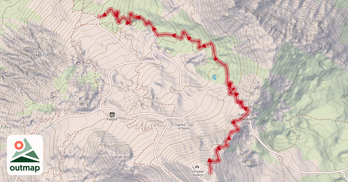 Map of DH Kamasutrail