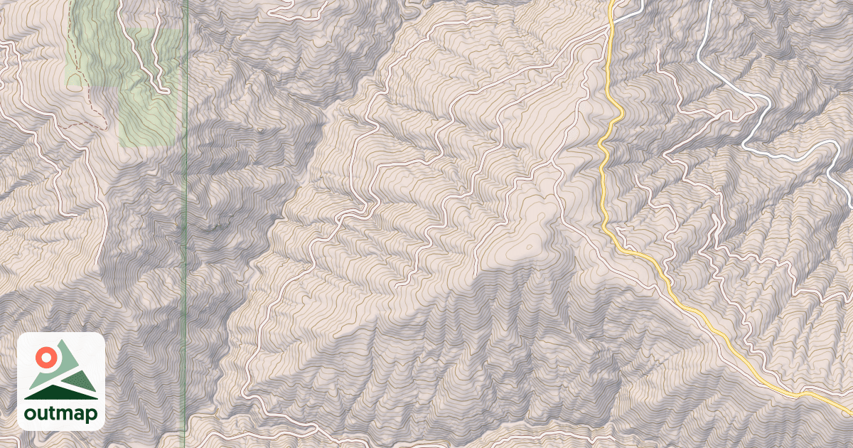 Map of BRUSHY CAMP RIDGE