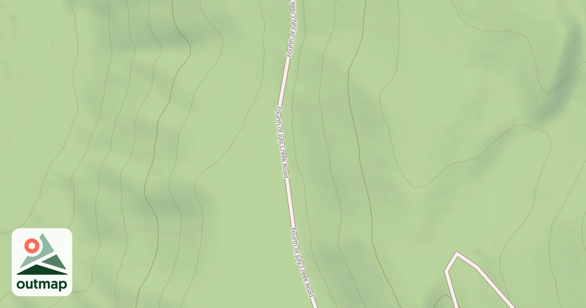 Map of FOURTH OF JULY CREEK