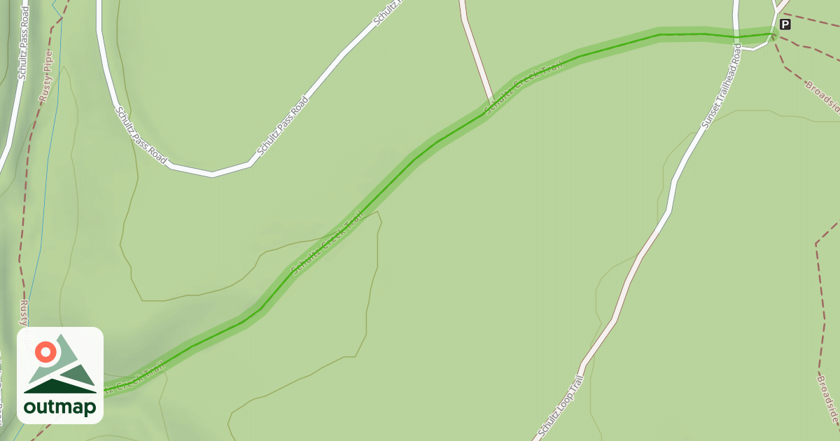 Map of Schultz Creek Trail
