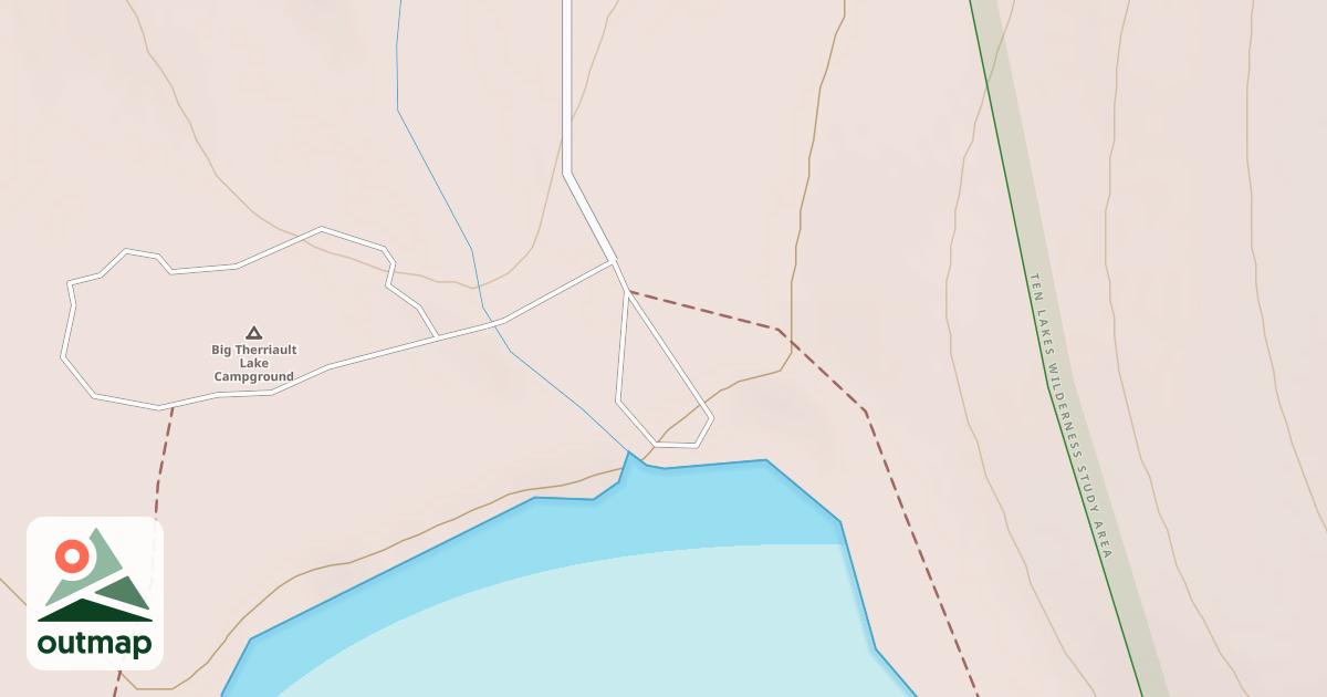 Map of BIG THERRIAULT LAKE A