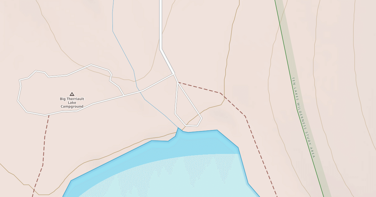 Map preview of BIG THERRIAULT LAKE A