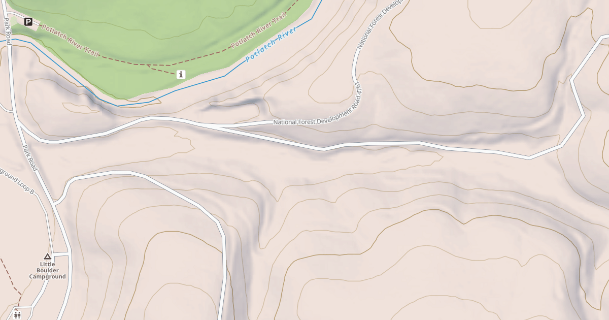 Map preview of LITTLE BOULDER CREEK
