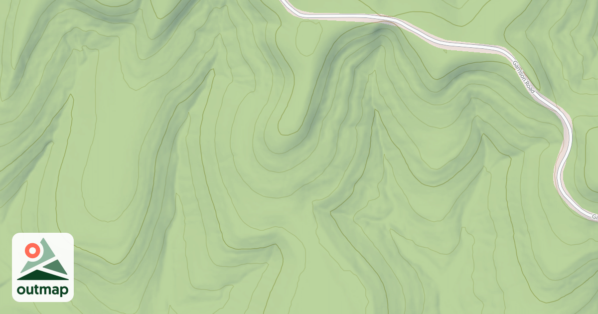 Map of GARRISON RIDGE SOUTH