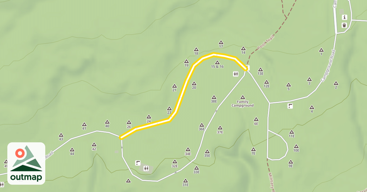 Map of Campground Road