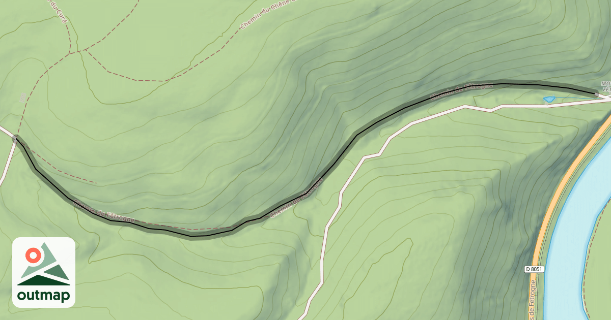 Map of Chemin de Fétrogne