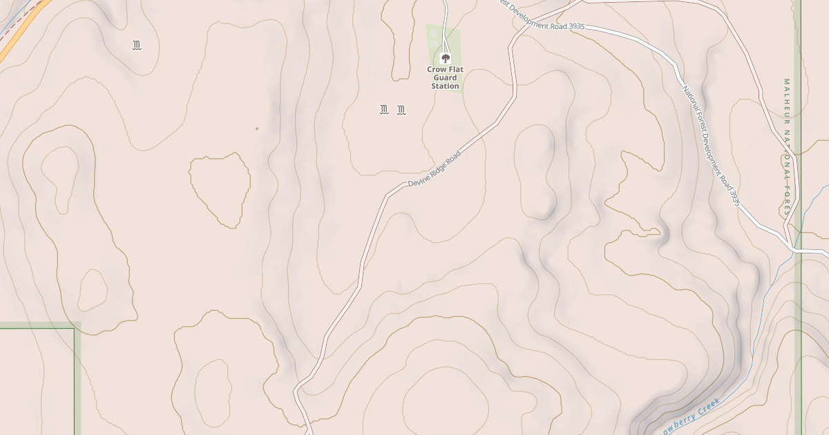 Map preview of USFS National Forest System Roads {223B9BA7-05A9-482E-A993-69B6588FD7E9}