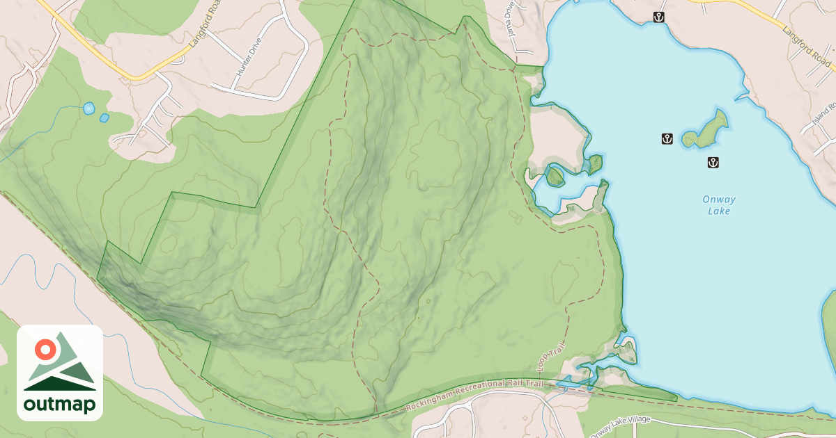 Map of West Trail