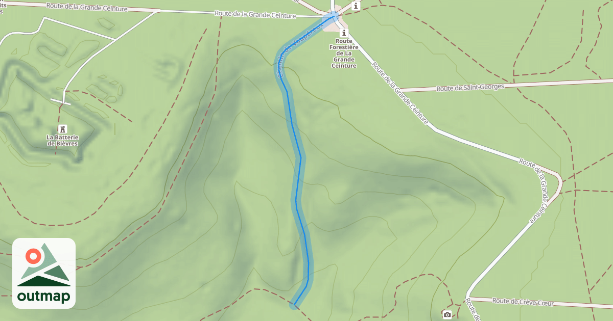 Map of Chemin de Vaupéreux