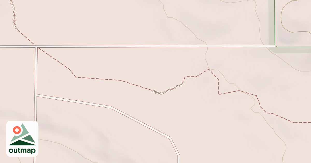 Map of Ogemaw Hills Trail