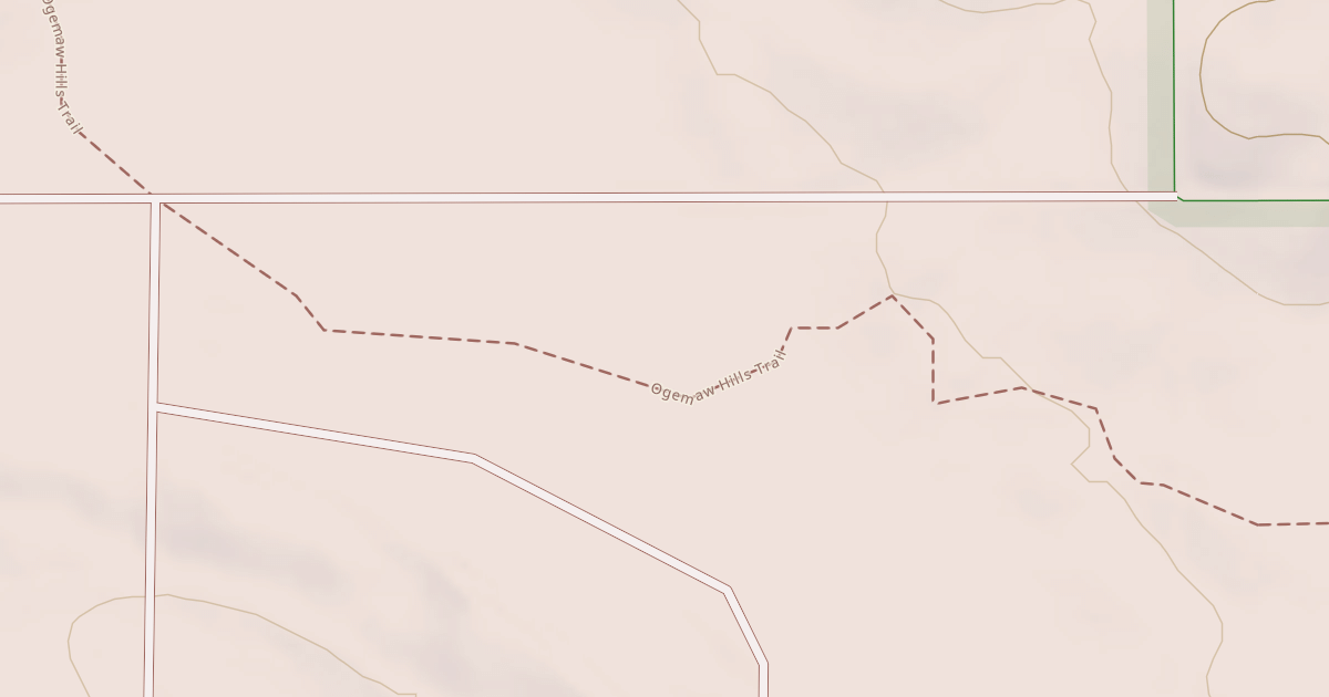 Map preview of Ogemaw Hills Trail