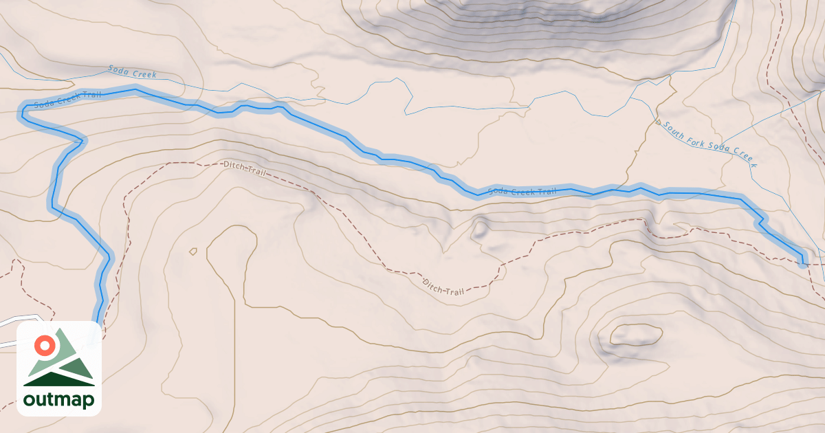 Map of Soda Creek Trail
