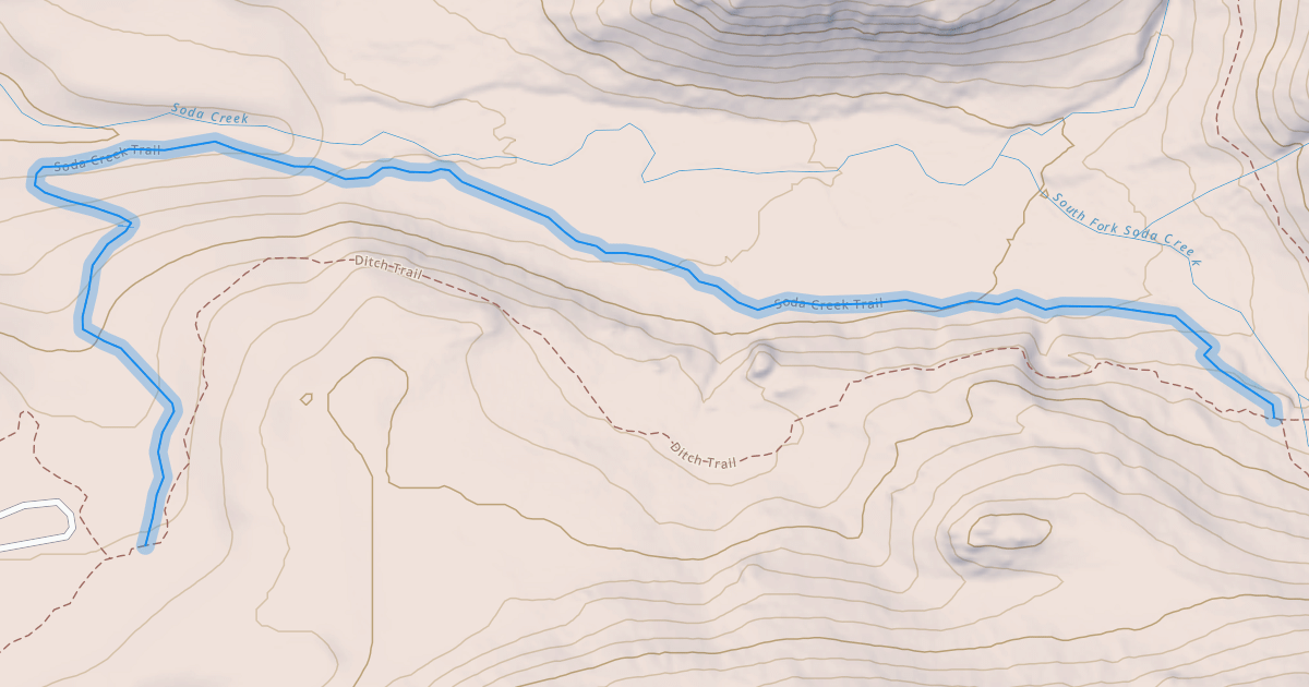 Map preview of Soda Creek Trail