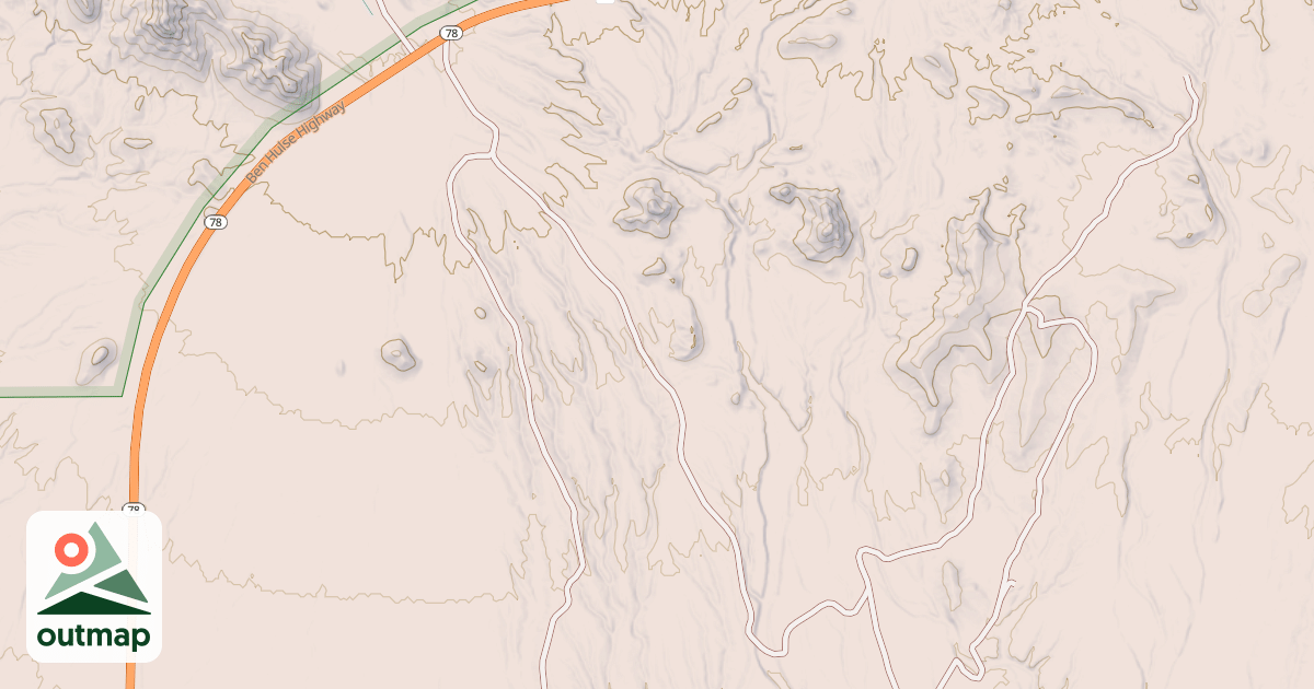 Map of BLM National GTLF Public Motorized Roads dc247f40-9eee-4263-be47-bc2ec3913394