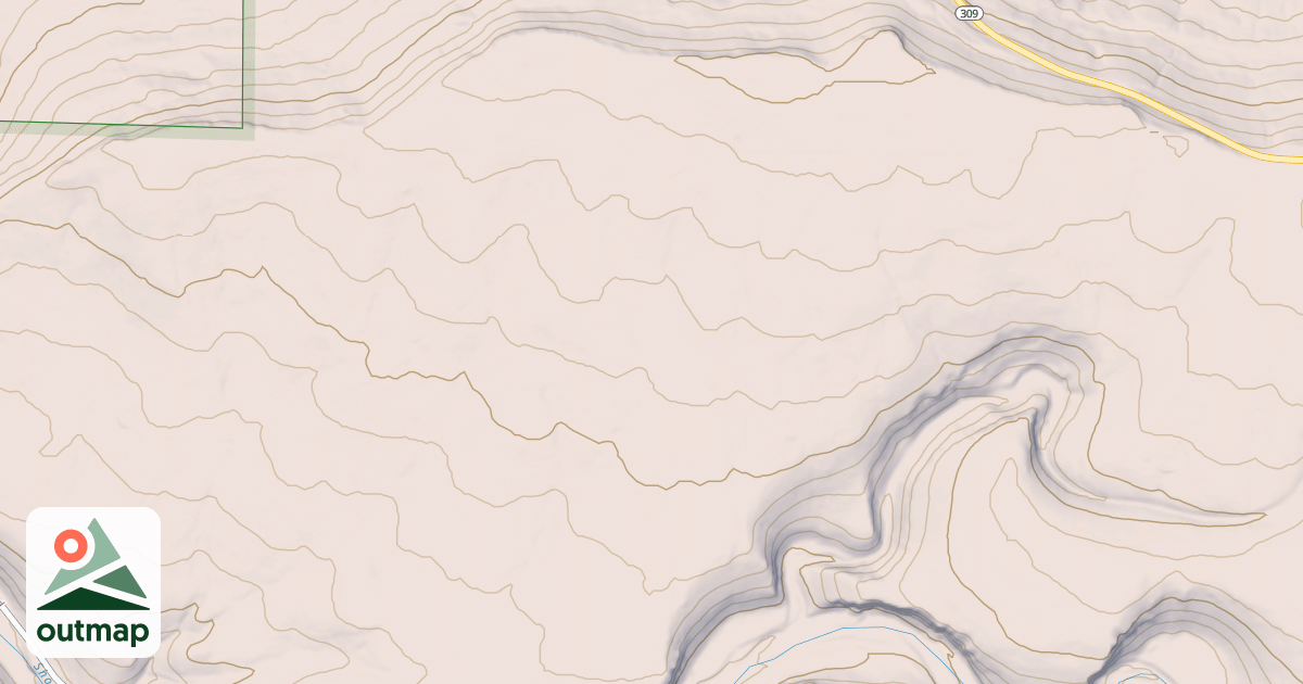 Map of HUB BROWN