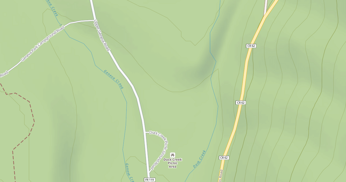 Map preview of DUCK CREEK PG