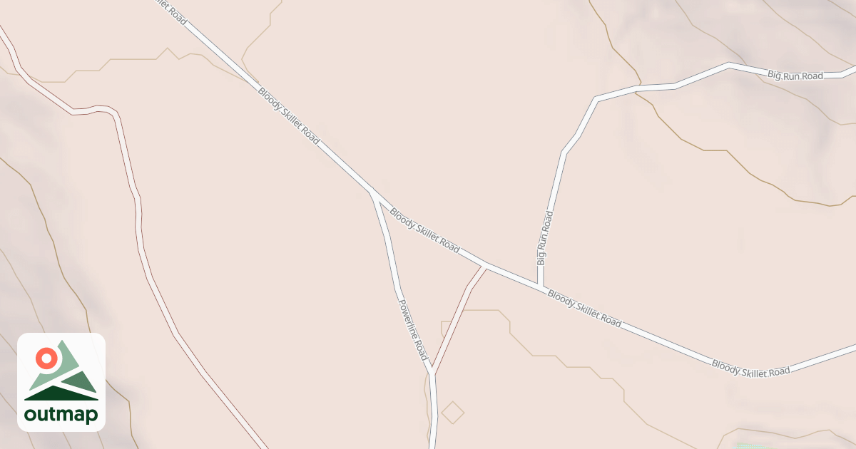 Map of Bloody Skillet ATV Trail