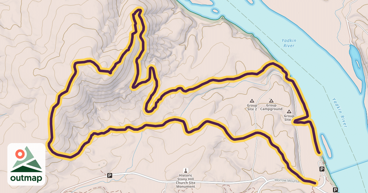 Map of Fall Mountain Trail