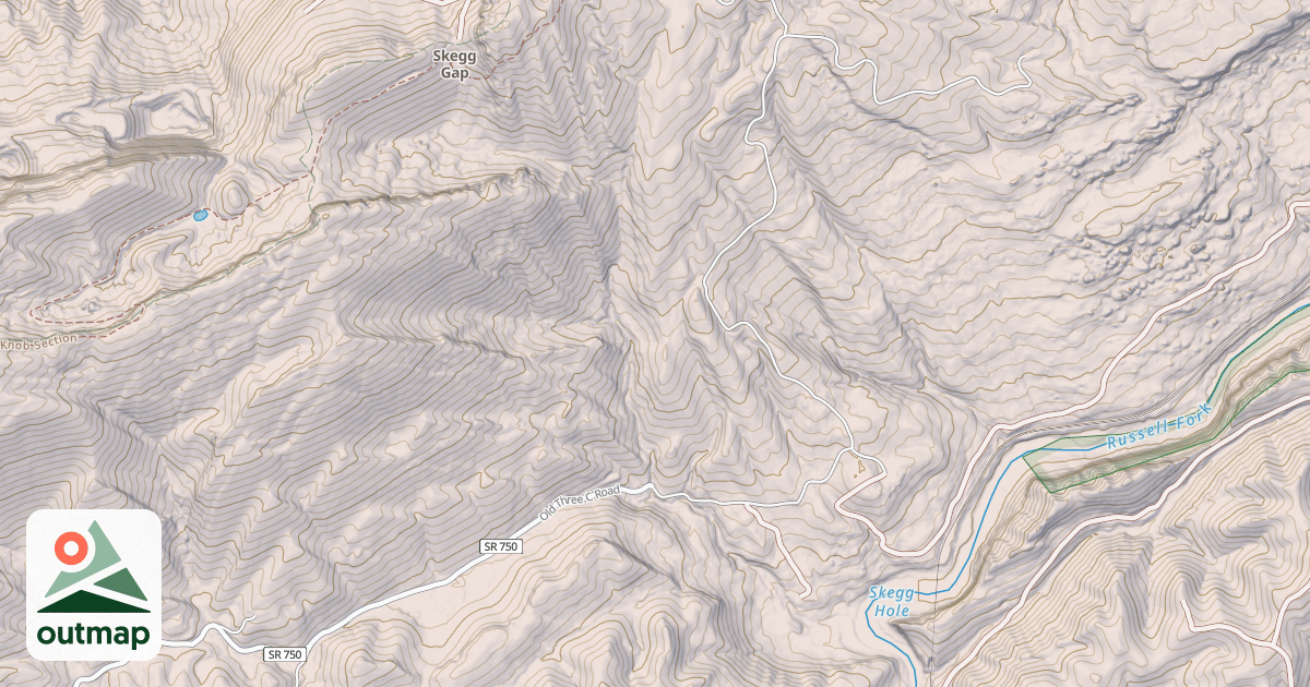 Map of SKEGG BRANCH