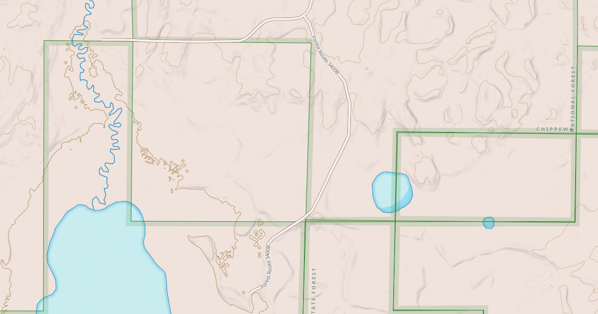 Map preview of RICE POND SPUR SPUR B