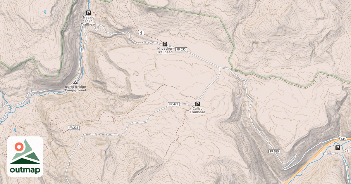 Map of WEST DOLORES