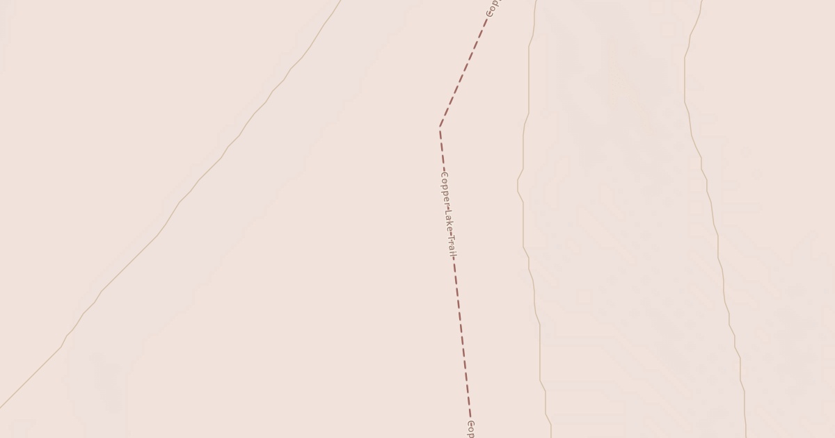 Map preview of Copper Lake Trail