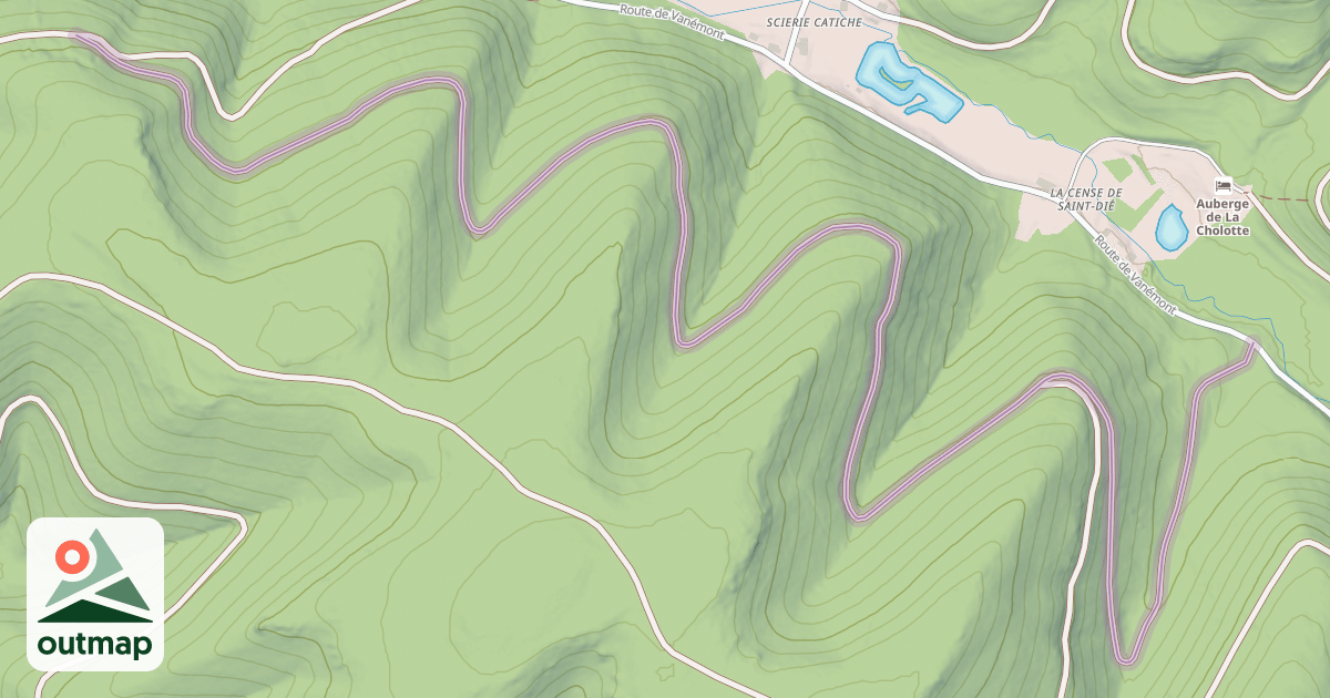 Map of Route Forestière de la Basse du Jeal