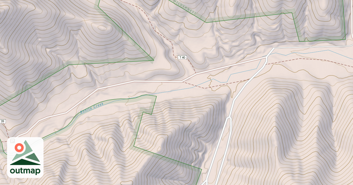 Map of BONITO CANYON