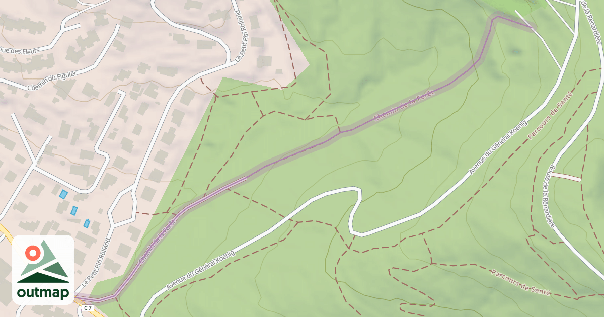 Map of Chemin de la Forêt