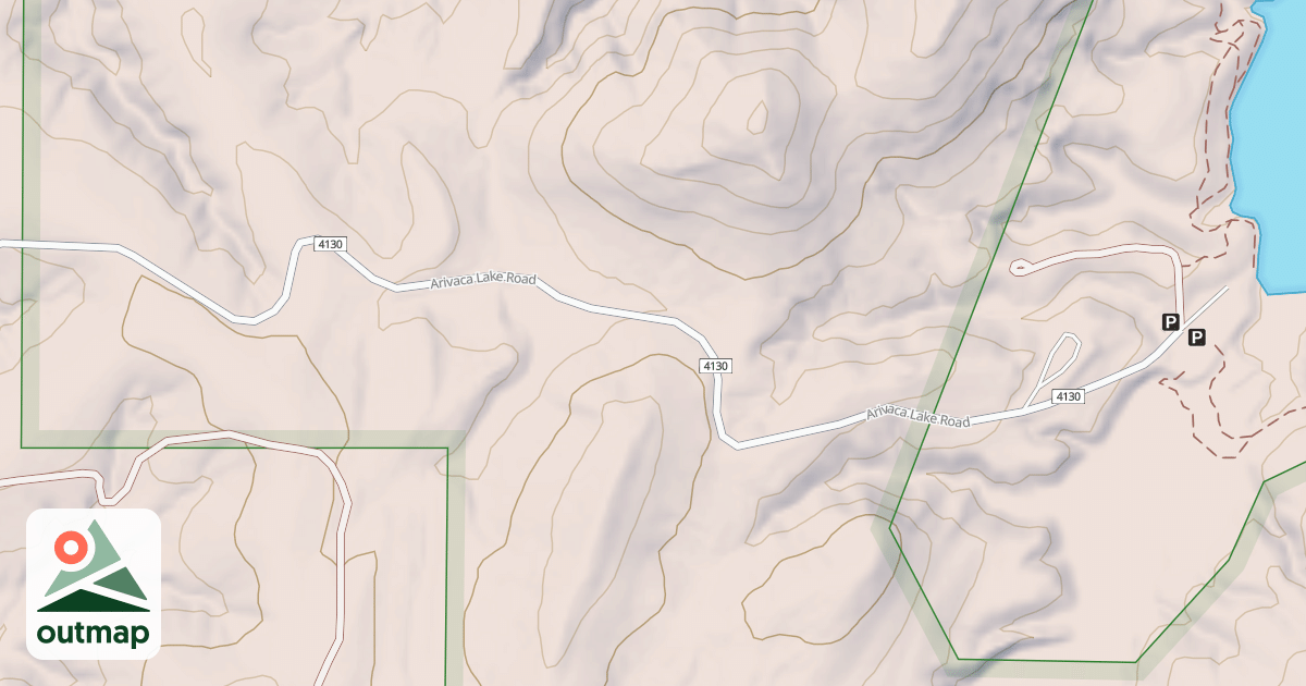 Map of ARIVACA LAKE