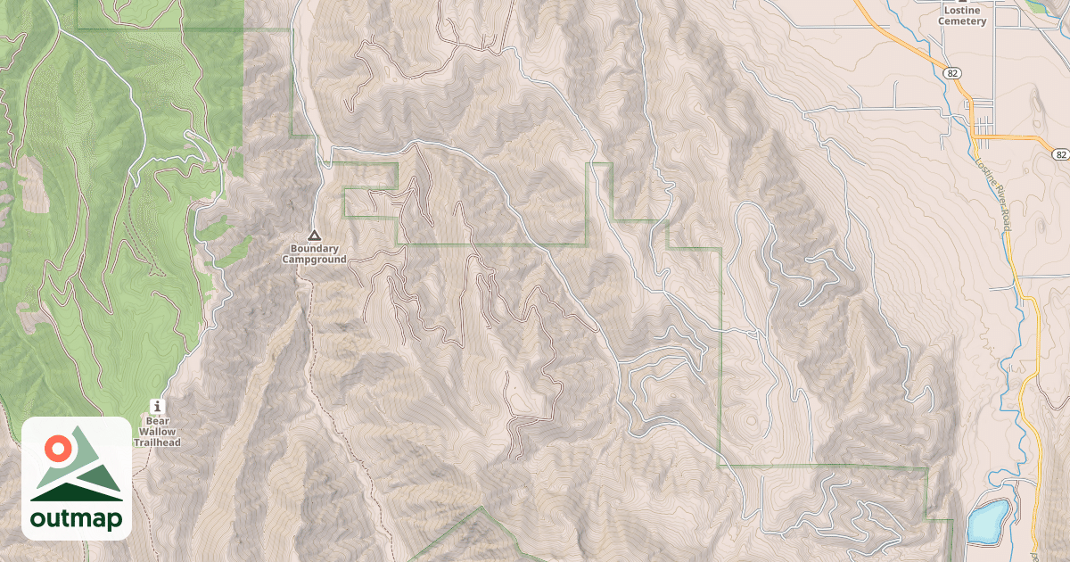 Map of LITTLE BEAR SADDLE