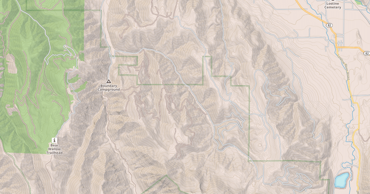 Map preview of LITTLE BEAR SADDLE