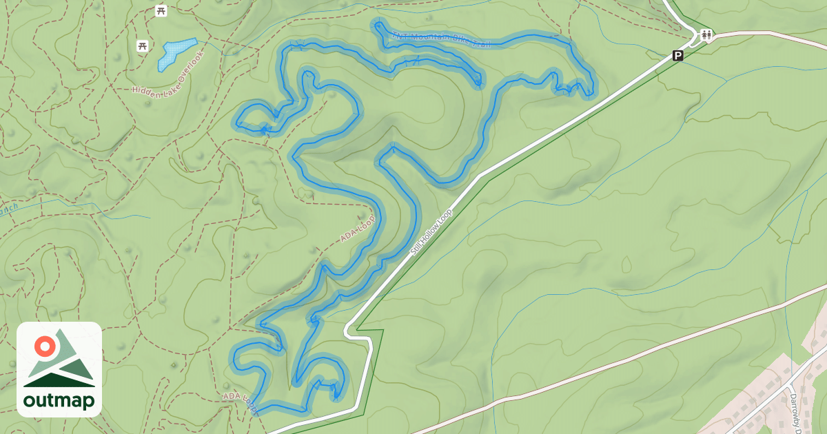 Map of TNT Mountain Bike Trail