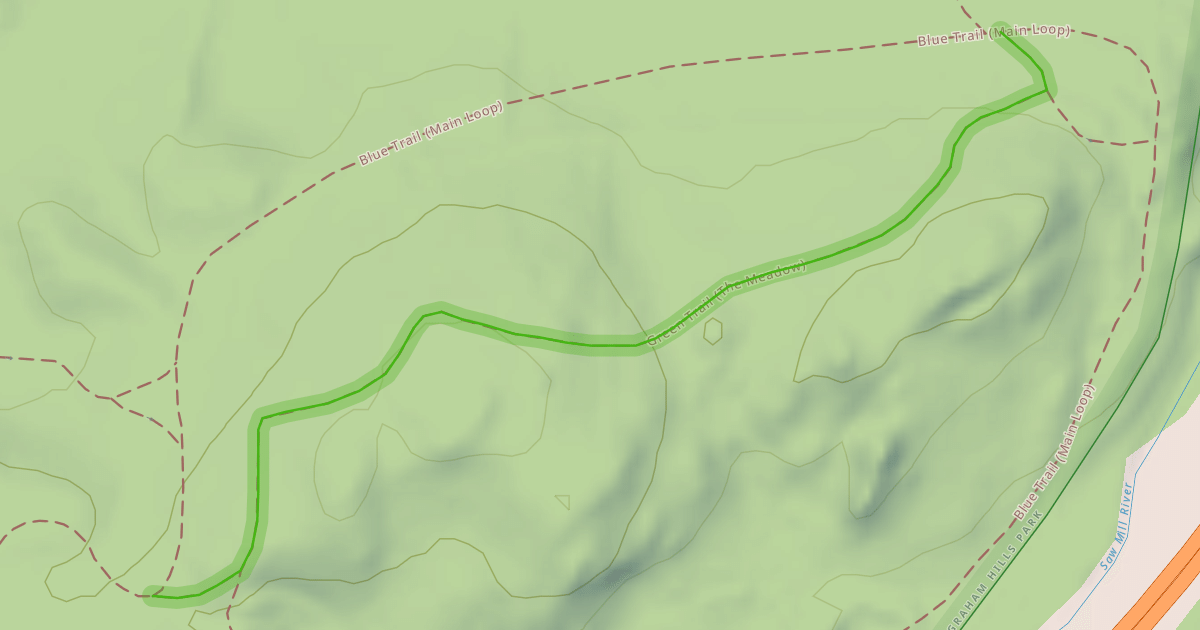 Map preview of Green Trail (The Meadow)