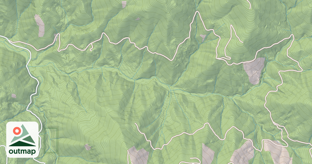 Map of LEFT FORK SUCKER