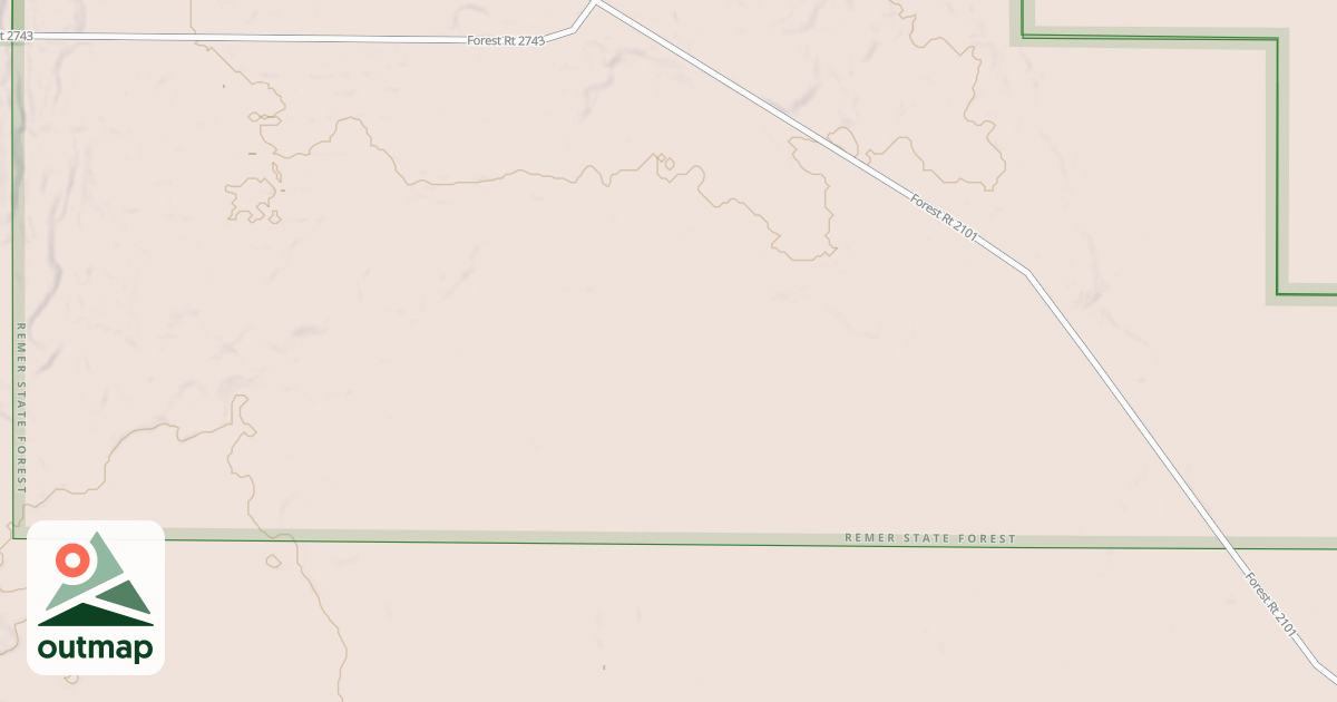 Map of BIRCH LAKE SPUR A