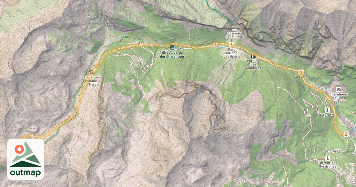 Map of Col de la Regue — Sainte-Croix