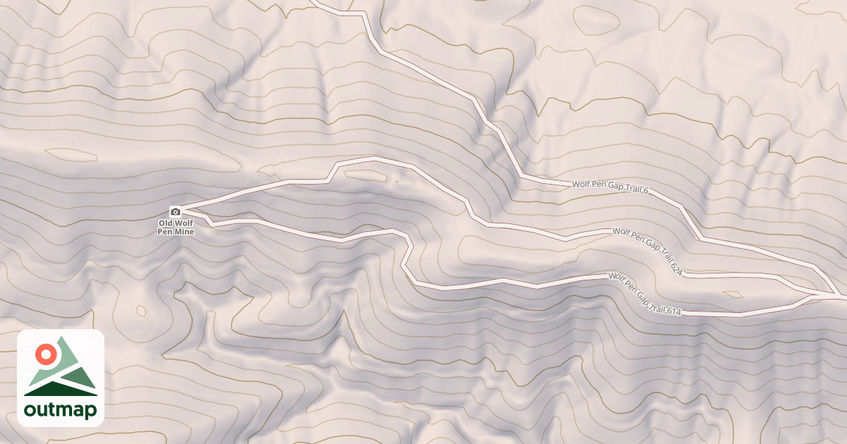 Map of WOLF PEN GAP 624