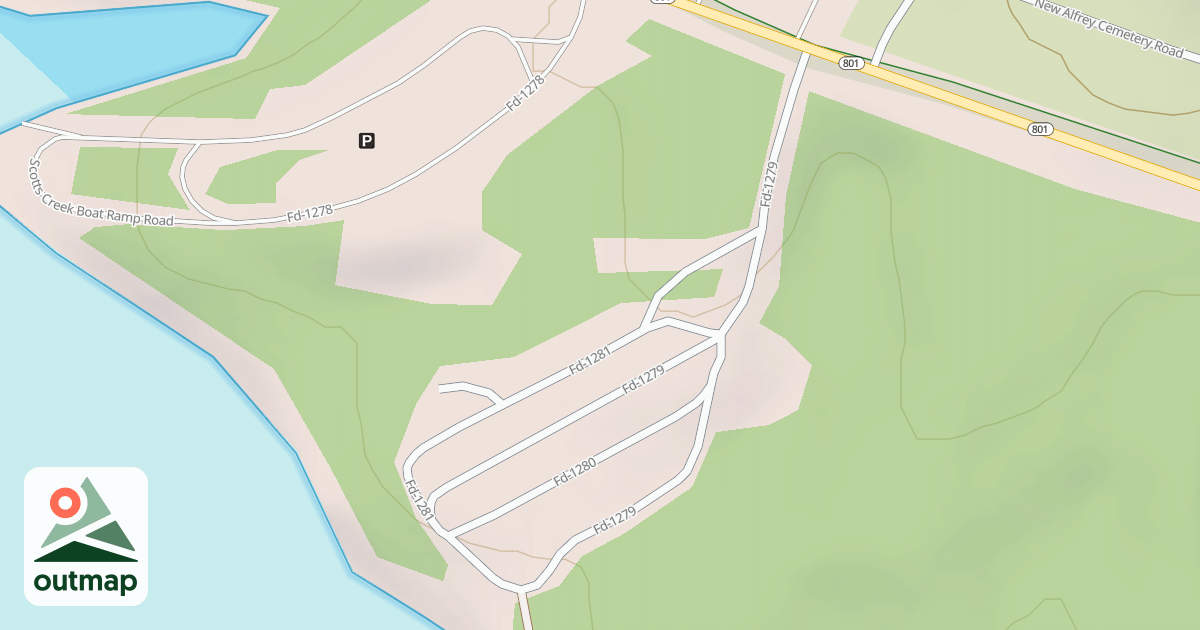 Map of SCOTT CREEK MARINA