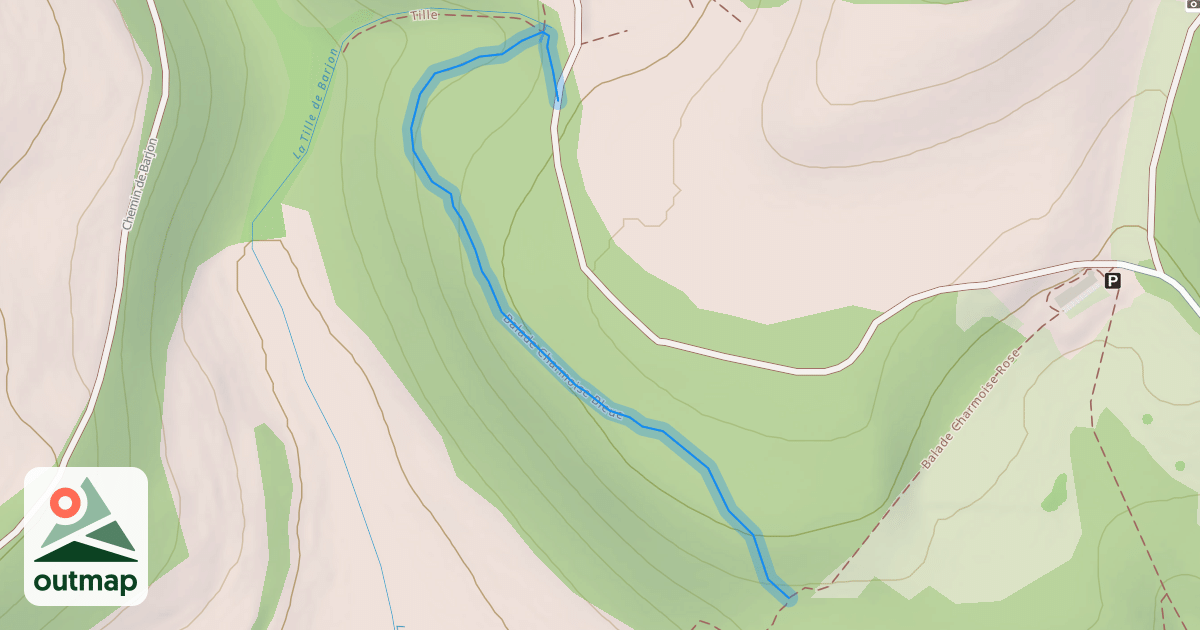 Map of Balade Charmoise Bleue