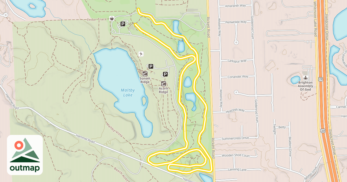 Map of Hawk Hills