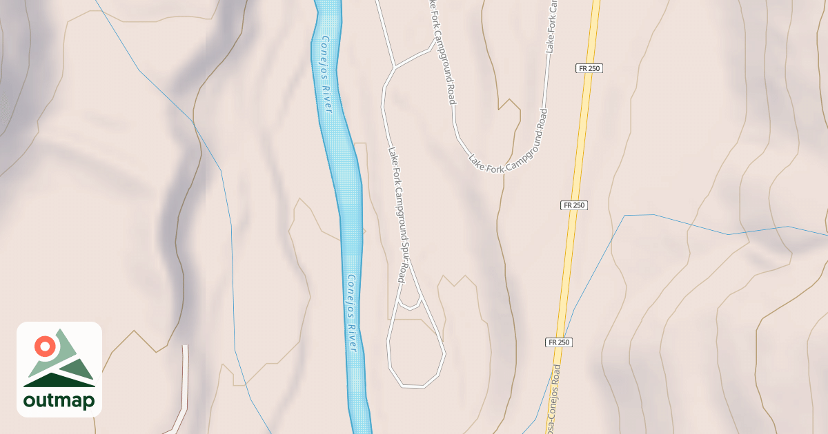 Map of LAKE FORK CG SPUR