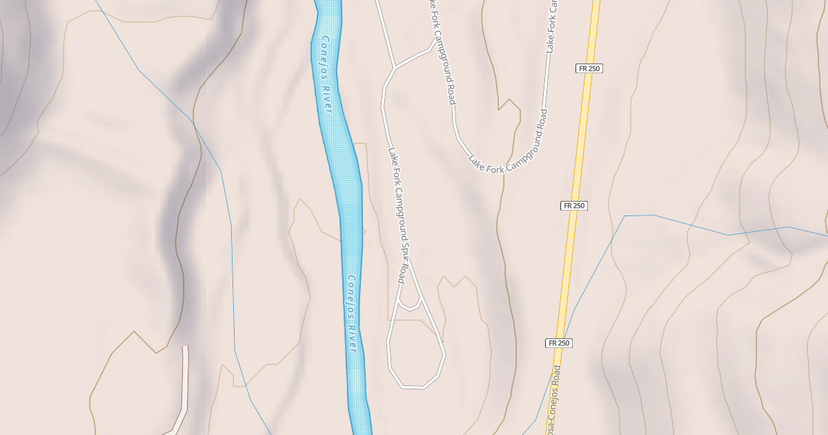 Map preview of LAKE FORK CG SPUR