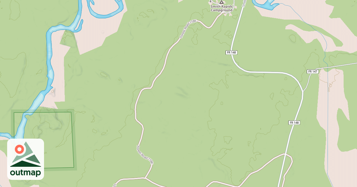 Map of USFS Motor Vehicle Use Map Trails 12909