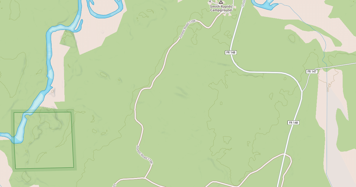 Map preview of USFS Motor Vehicle Use Map Trails 12909